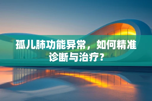 孤儿肺功能异常，如何精准诊断与治疗？