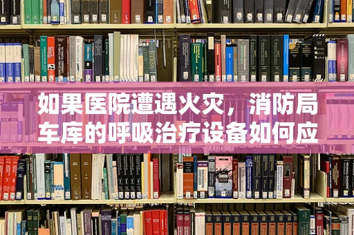 如果医院遭遇火灾，消防局车库的呼吸治疗设备如何应急？