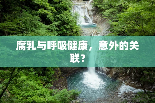 腐乳与呼吸健康，意外的关联？