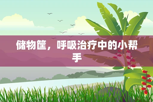 储物筐，呼吸治疗中的小帮手