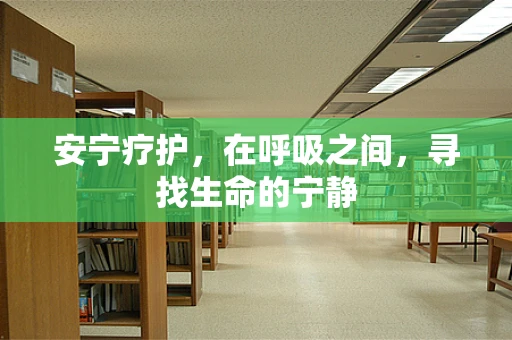 安宁疗护，在呼吸之间，寻找生命的宁静