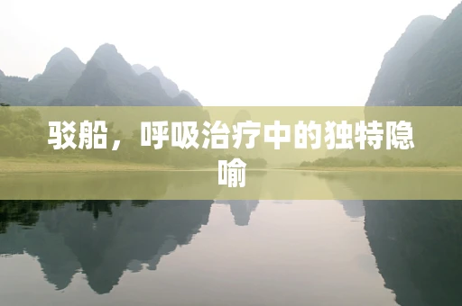 驳船，呼吸治疗中的独特隐喻