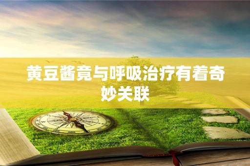 黄豆酱竟与呼吸治疗有着奇妙关联