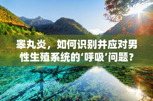 睾丸炎，如何识别并应对男性生殖系统的‘呼吸’问题？