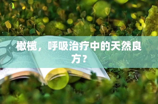 橄榄，呼吸治疗中的天然良方？