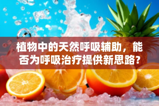植物中的天然呼吸辅助，能否为呼吸治疗提供新思路？