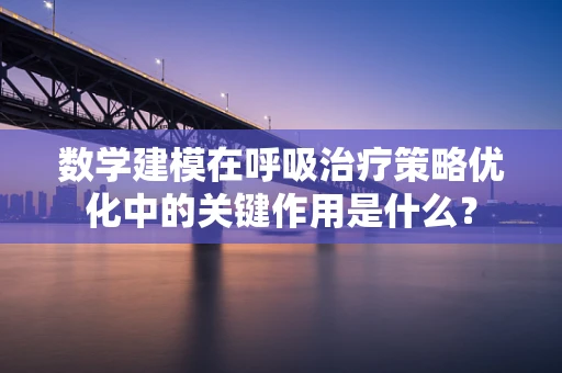 数学建模在呼吸治疗策略优化中的关键作用是什么？