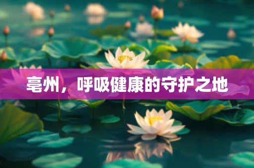 亳州，呼吸健康的守护之地