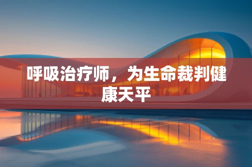 呼吸治疗师，为生命裁判健康天平
