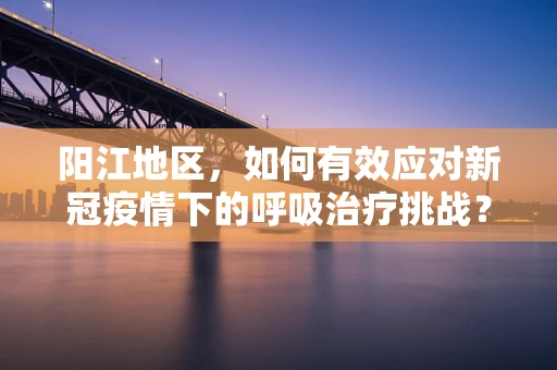 阳江地区，如何有效应对新冠疫情下的呼吸治疗挑战？