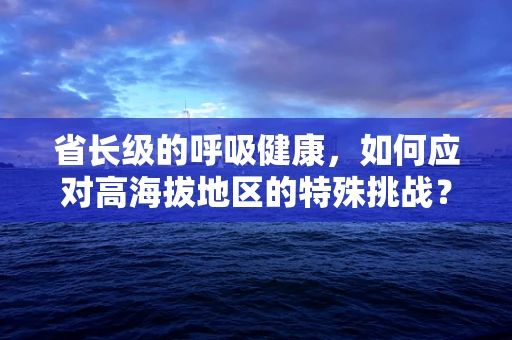 省长级的呼吸健康，如何应对高海拔地区的特殊挑战？