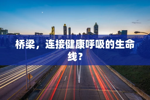桥梁，连接健康呼吸的生命线？
