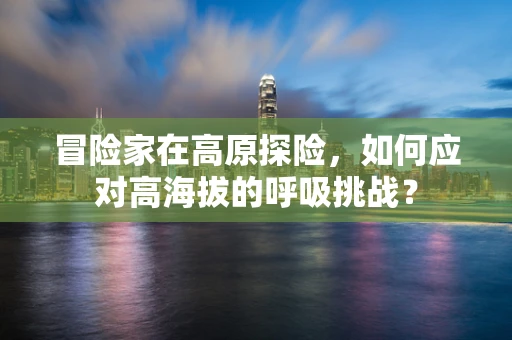 冒险家在高原探险，如何应对高海拔的呼吸挑战？