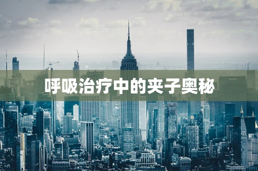 呼吸治疗中的夹子奥秘