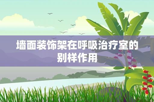 墙面装饰架在呼吸治疗室的别样作用
