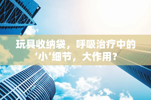 玩具收纳袋，呼吸治疗中的‘小’细节，大作用？