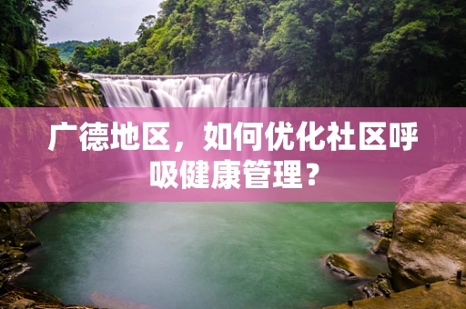 广德地区，如何优化社区呼吸健康管理？