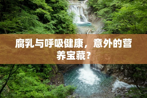 腐乳与呼吸健康，意外的营养宝藏？