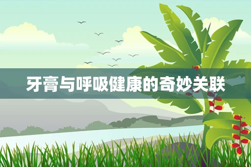 牙膏与呼吸健康的奇妙关联