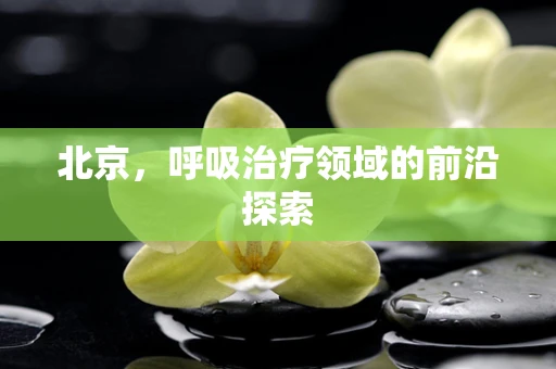 北京，呼吸治疗领域的前沿探索