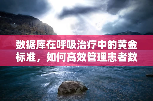 数据库在呼吸治疗中的黄金标准，如何高效管理患者数据？