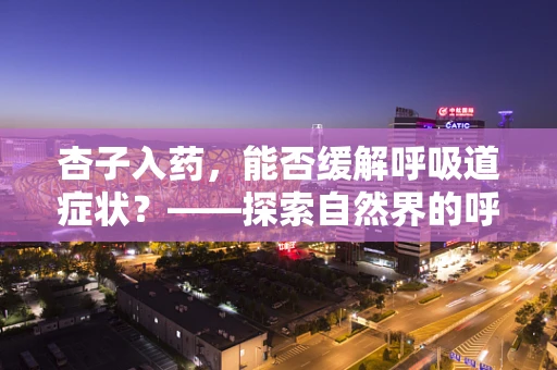 杏子入药，能否缓解呼吸道症状？——探索自然界的呼吸治疗良方