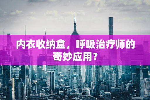 内衣收纳盒，呼吸治疗师的奇妙应用？