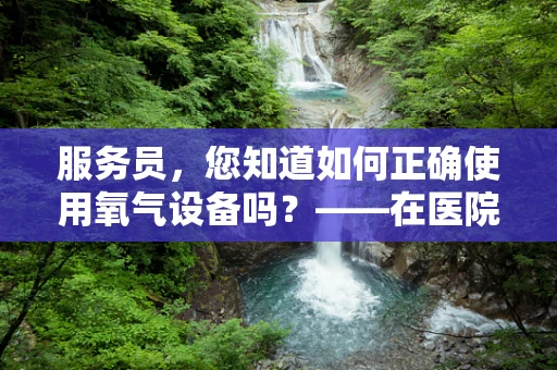 服务员，您知道如何正确使用氧气设备吗？——在医院的日常运营中，服务员作为患者与医疗设备之间的桥梁，其角色至关重要。