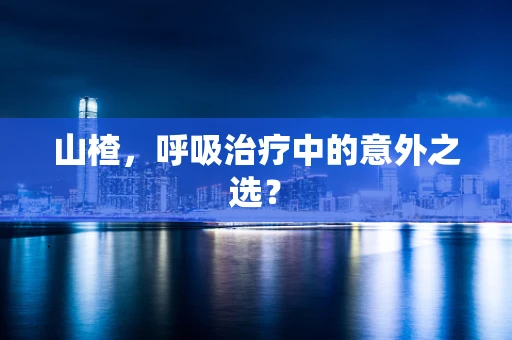 山楂，呼吸治疗中的意外之选？