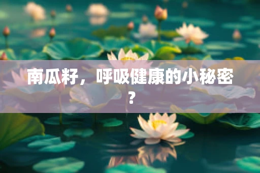 南瓜籽，呼吸健康的小秘密？