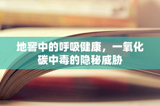地窖中的呼吸健康，一氧化碳中毒的隐秘威胁