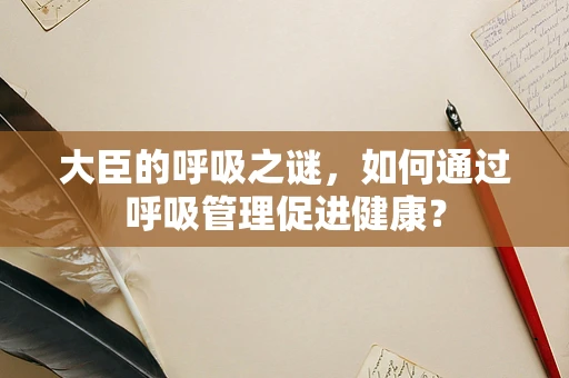 大臣的呼吸之谜，如何通过呼吸管理促进健康？