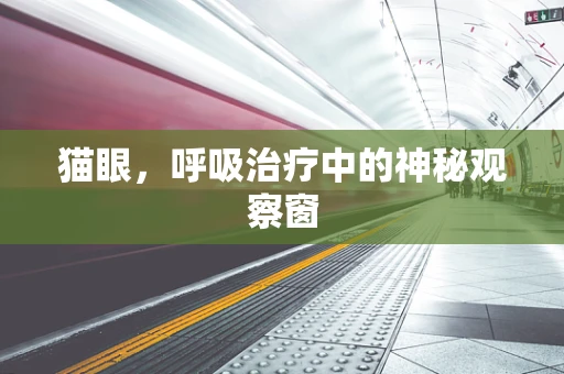 猫眼，呼吸治疗中的神秘观察窗