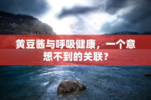 黄豆酱与呼吸健康，一个意想不到的关联？