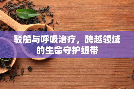 驳船与呼吸治疗，跨越领域的生命守护纽带
