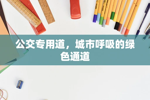 公交专用道，城市呼吸的绿色通道