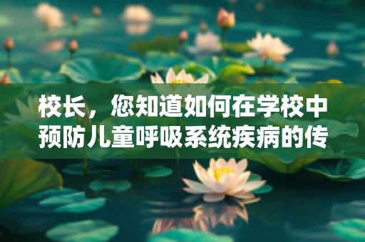 校长，您知道如何在学校中预防儿童呼吸系统疾病的传播吗？