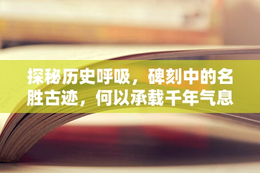 探秘历史呼吸，碑刻中的名胜古迹，何以承载千年气息？