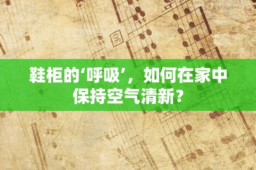 鞋柜的‘呼吸’，如何在家中保持空气清新？