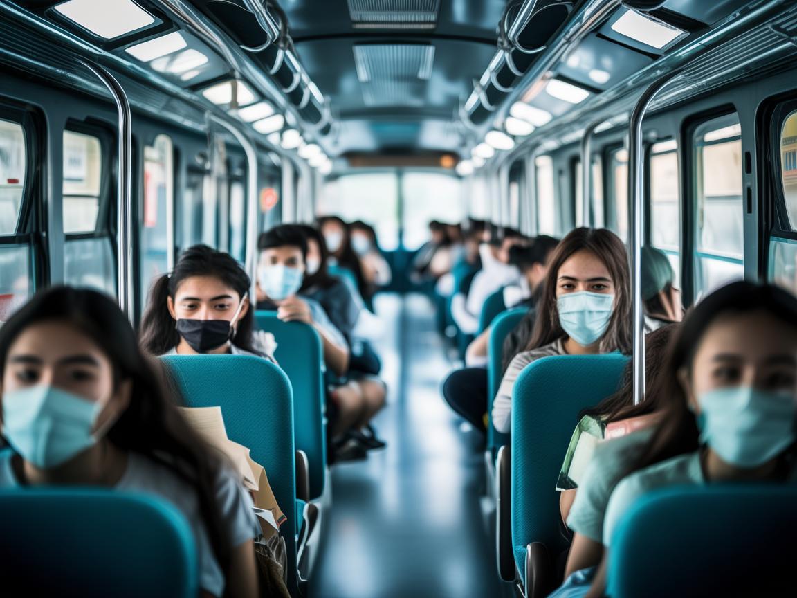 公共汽车上的呼吸健康守护