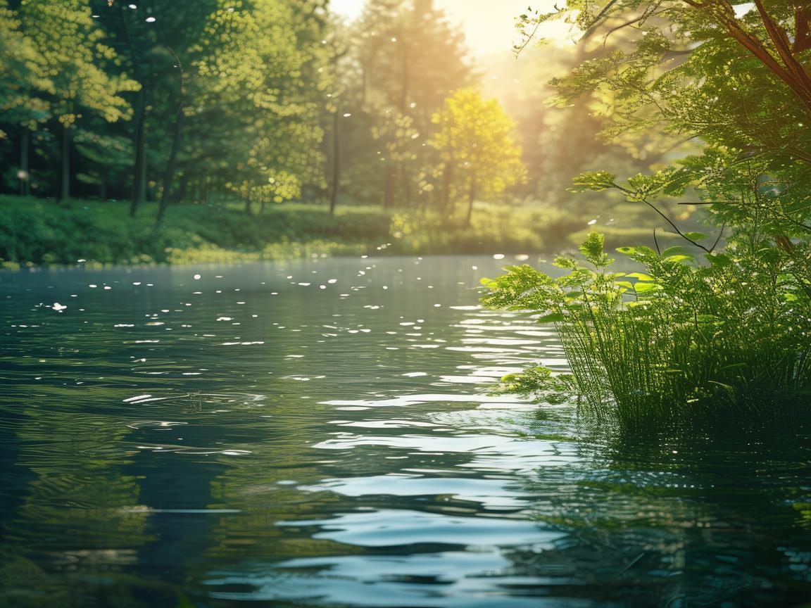 湖畔的呼吸,自然与健康的微妙平衡 湖畔的呼吸,自然与健康的微妙平衡