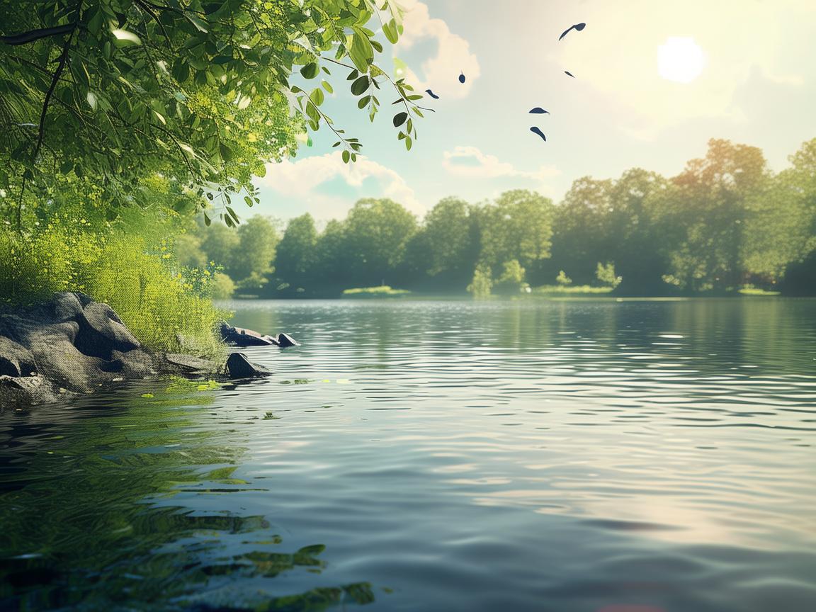 湖畔的呼吸，自然与健康的和谐共舞