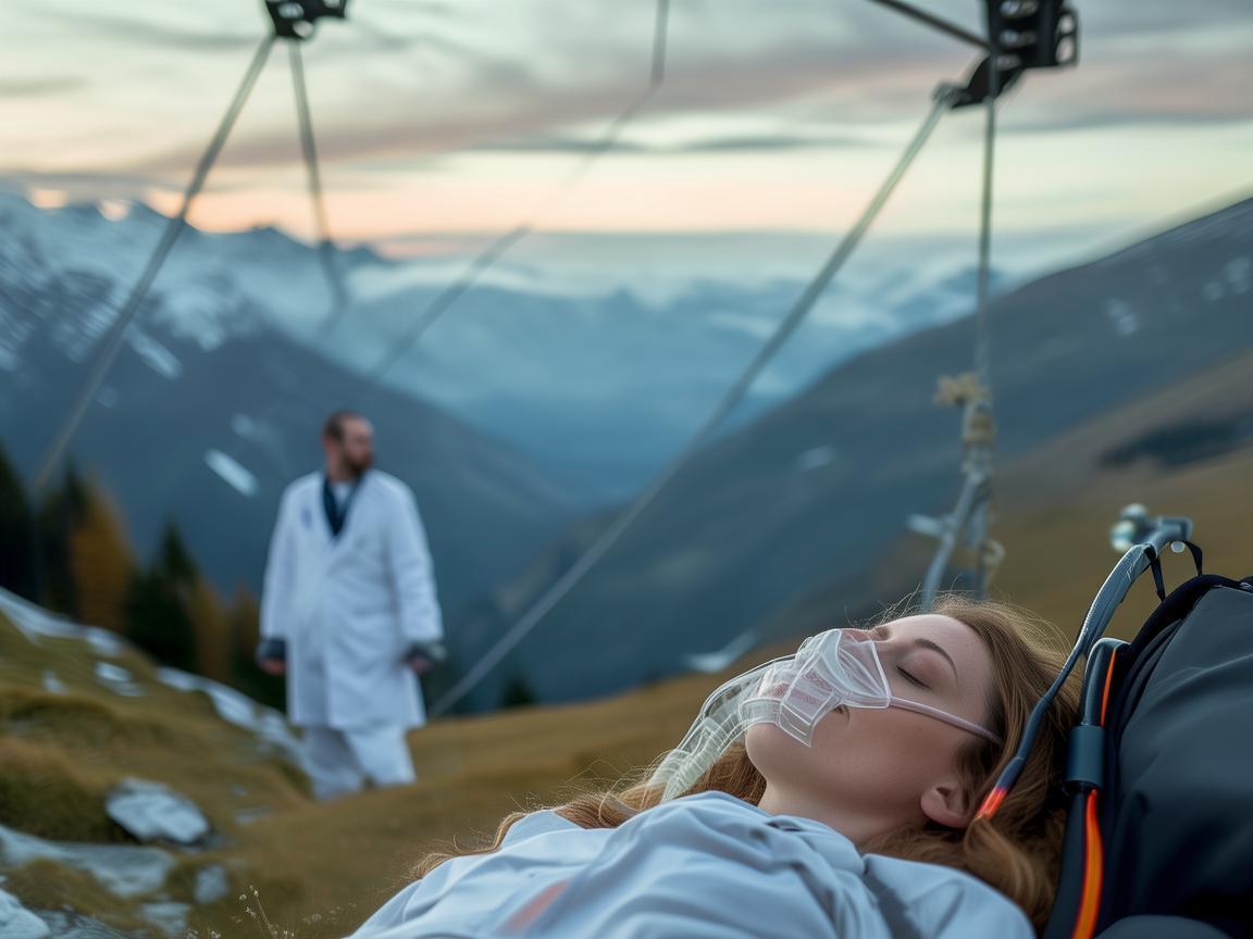 缆车事故后的呼吸治疗救援