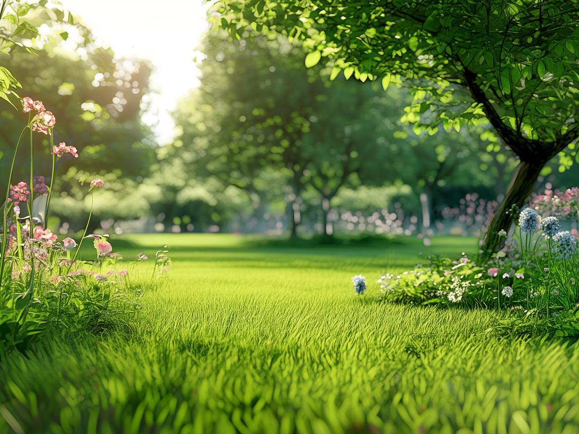 绿地广场草坪，如何利用自然环境促进呼吸健康？