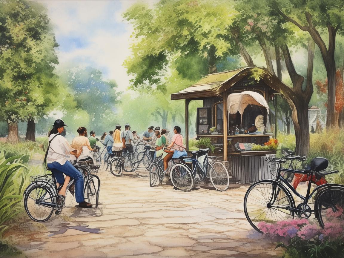 骑行健康，自行车租赁点如何助力呼吸治疗师？