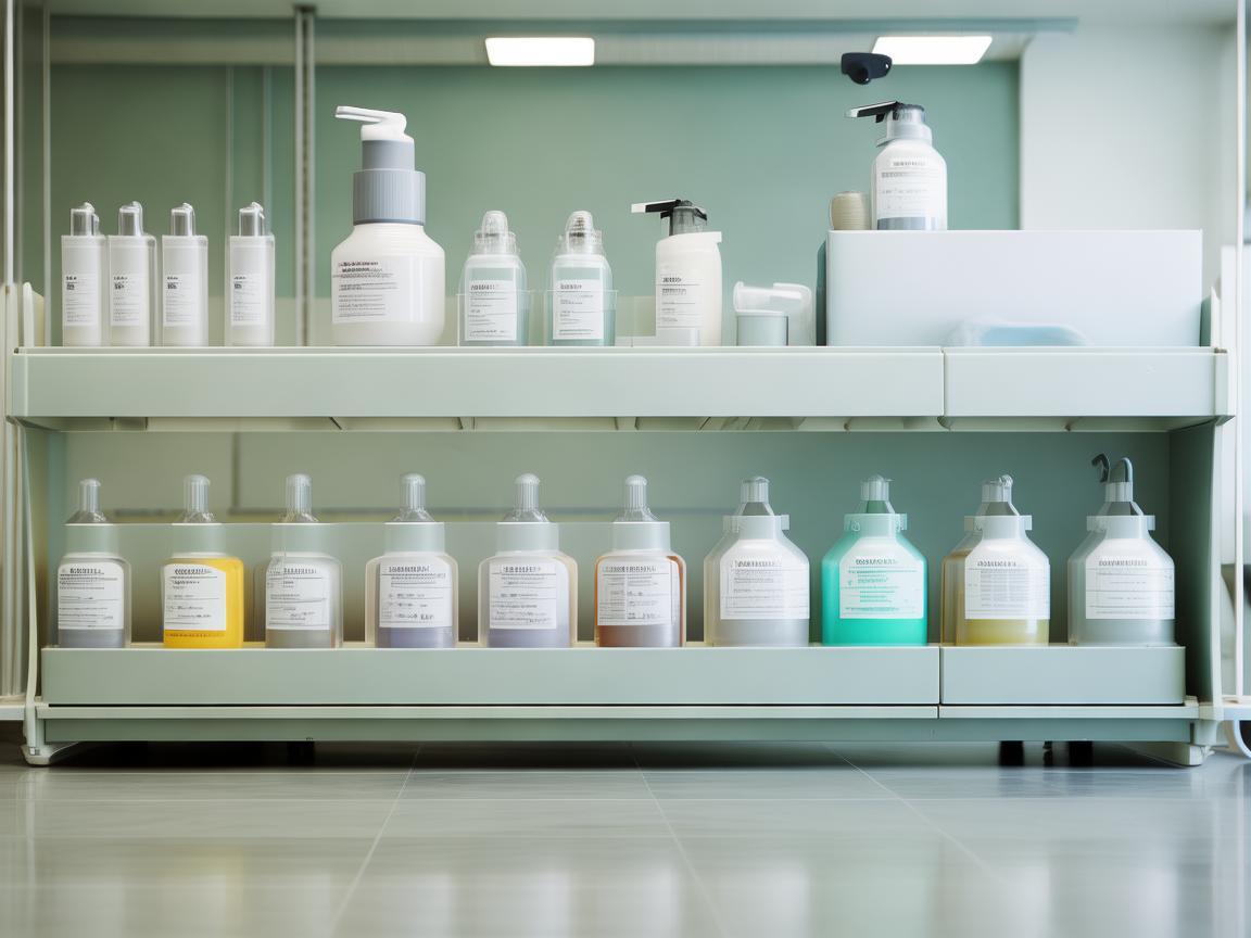 桌面清洁用品架，如何确保其在呼吸治疗环境中的有效与安全？