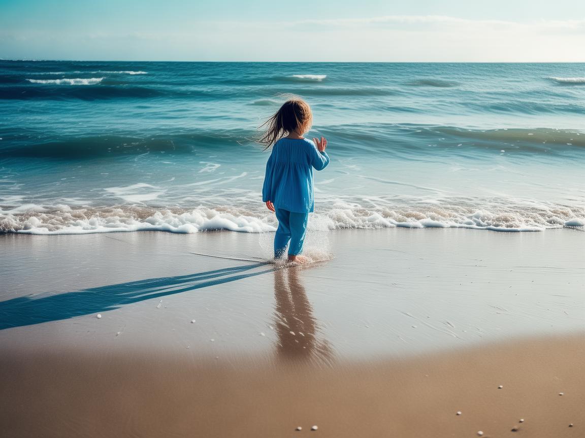 海滩上的蓝孩子之谜，海风与呼吸治疗的微妙关系